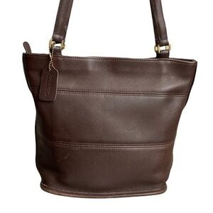Coach vintage brown leather 9098 tote bag